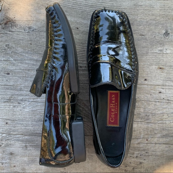 Cole Haan black patent leather loafer flats - Picture 5 of 14
